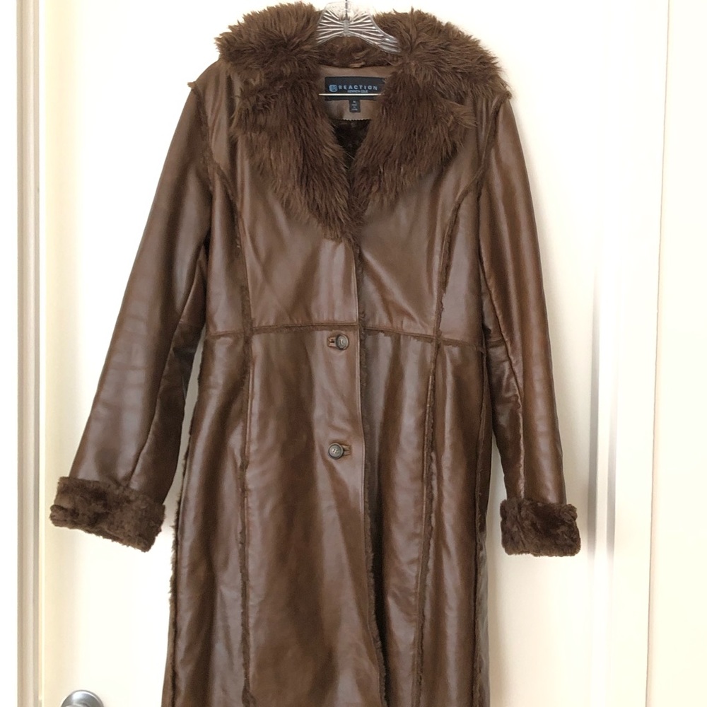 Leather coat